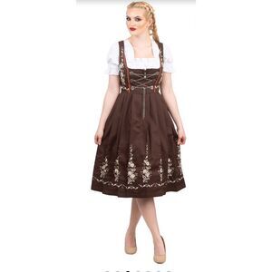 Vintage Rose Dirndl dress from Bavaria, Germany.